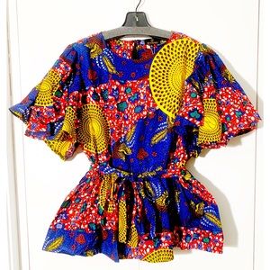Ankara Diyanu Peplum Top
